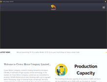 Tablet Screenshot of crownmotor.com.pk